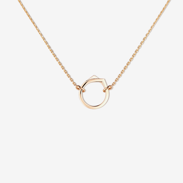 Pendant in pink gold 18 carat